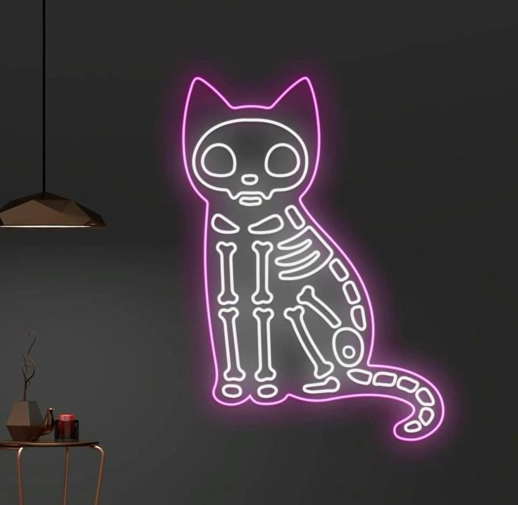 An Artistic Masterpiece of Light and Shadow - LED Neon Cat Light