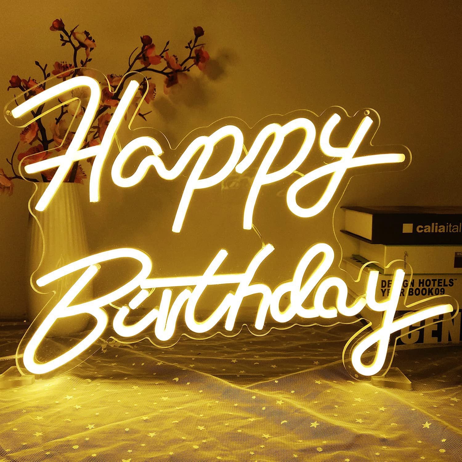 SYPLED - Happy Birthday LED Neon Text