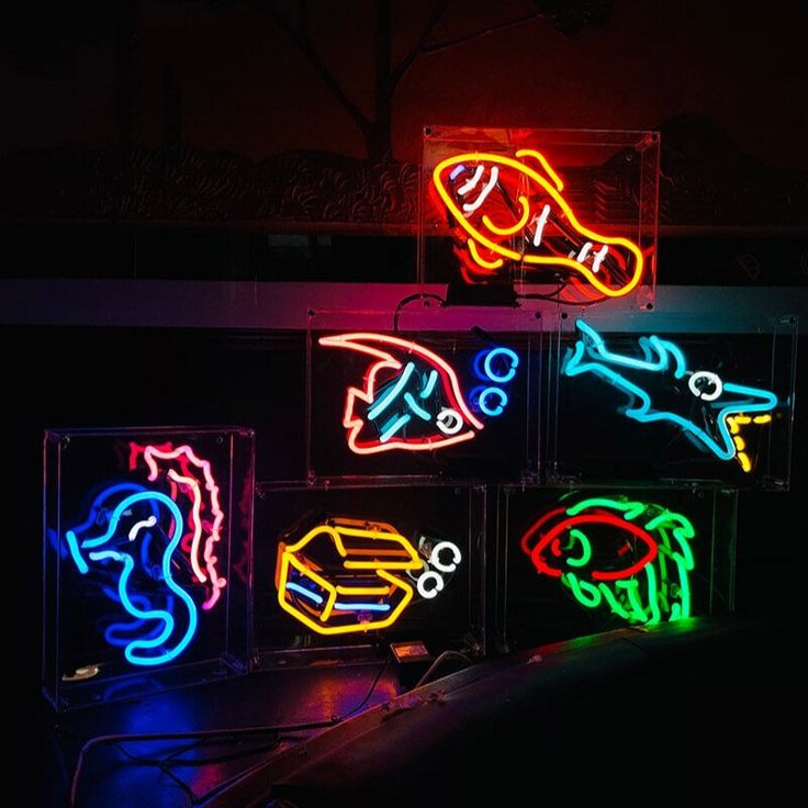 Marine Family LED Neon Logo