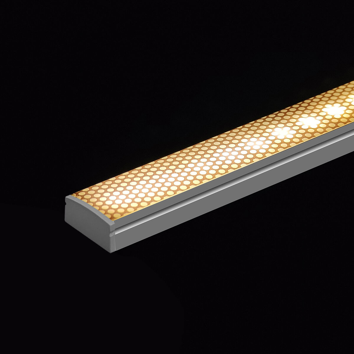 Commercial LED Profile with Anti-Glare Patterned PC Cover