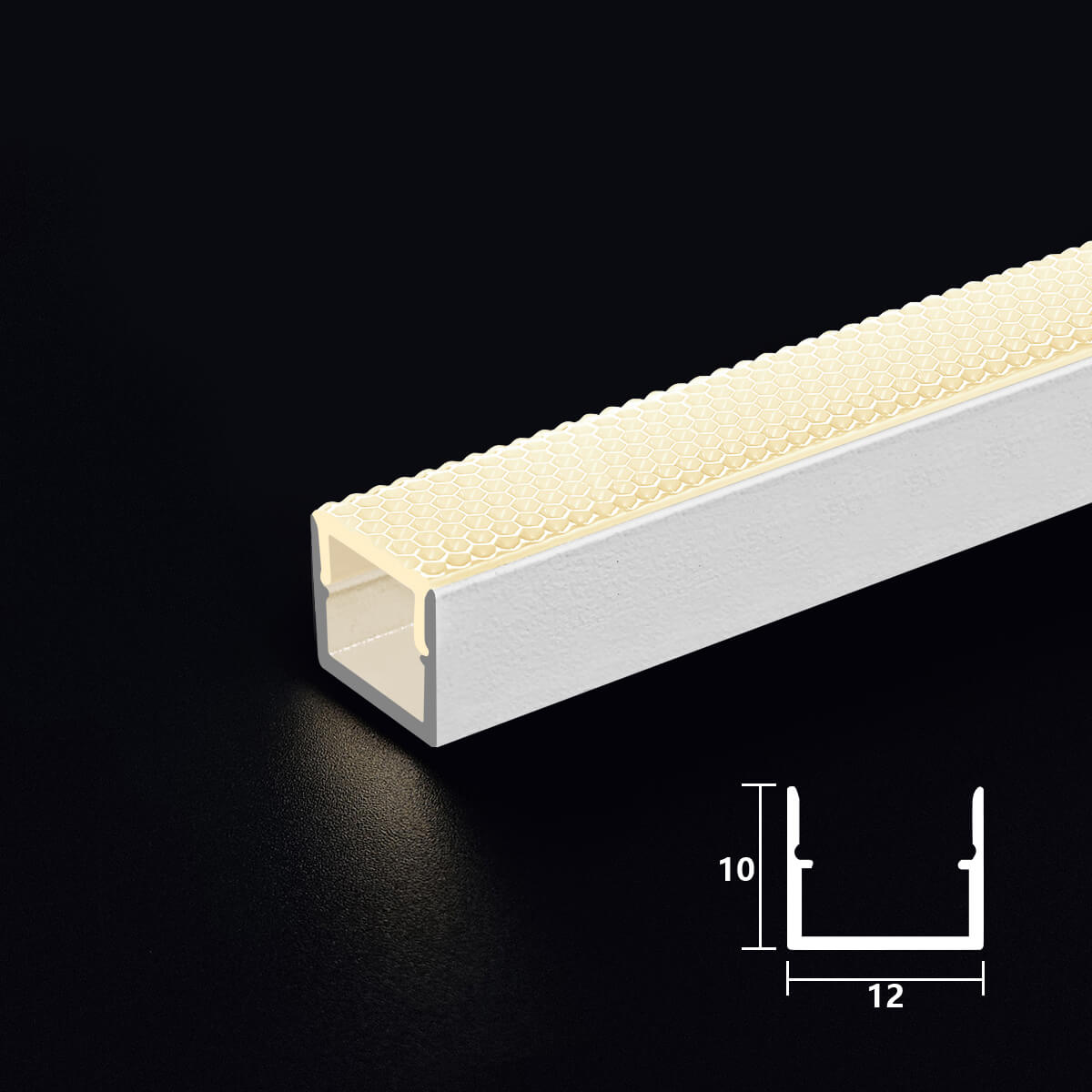 Office LED Profile Light with Anti Glare PC Cover