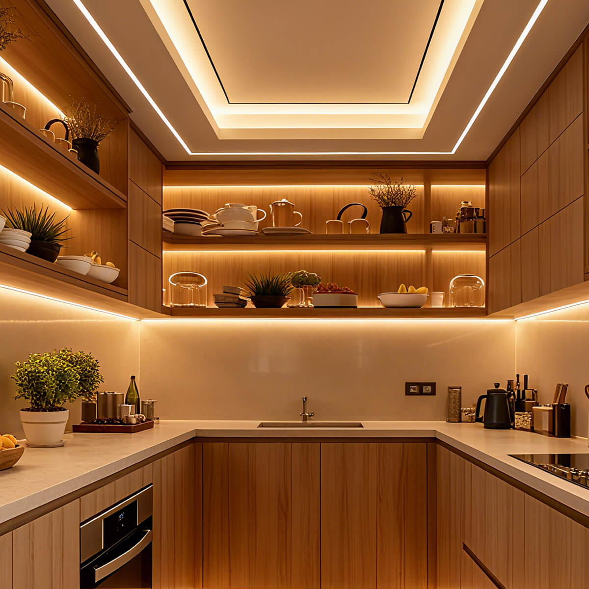 Commercial LED Display Profile, Slim Solder-Free Cabinet Light