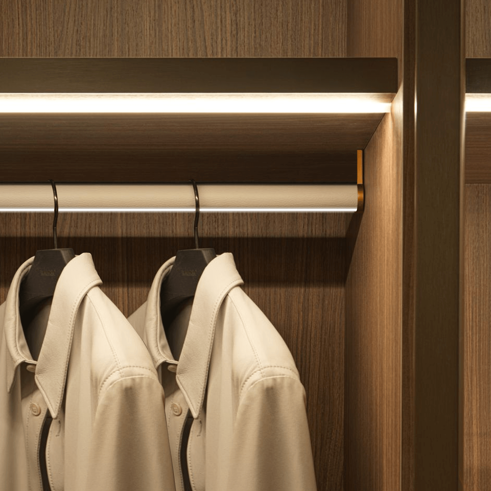SYP-CD02 LED Closet Rod with Linear Lighting